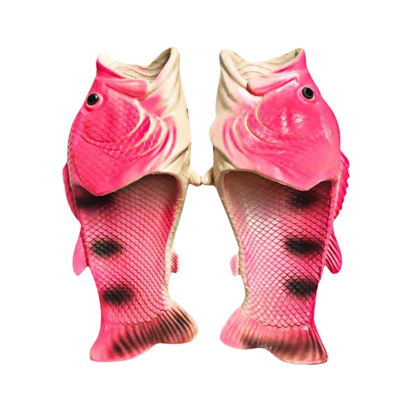Funny Slippers Women Footwear Family Shoes Parent-child Sandals Plus Size 32-46 Summer Beach Shoes Boys Unisex Fish Slippers