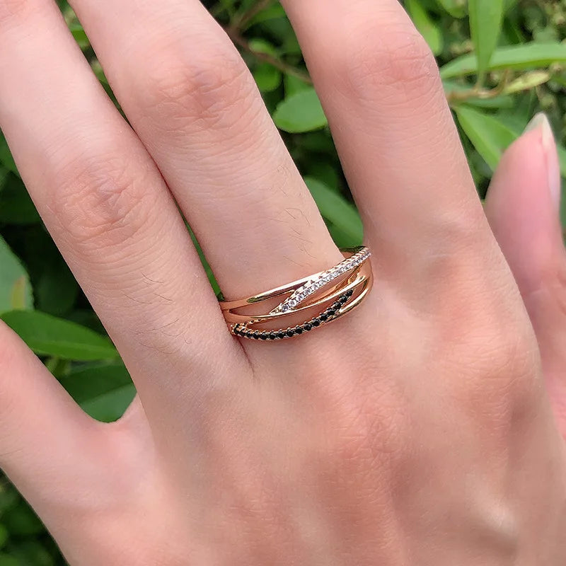 18k rose Gold Ring for Women Natural Carat Diamond with Diamond Jewelry Anillos De Bizuteria Anillos Mujer Gemstone Rings Box