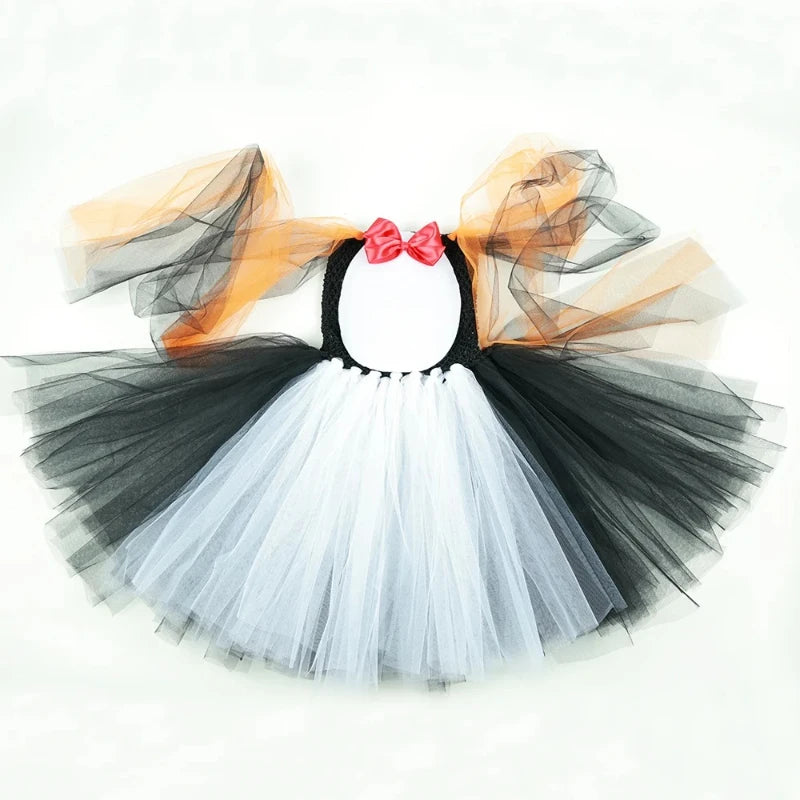 Penguin Costume Kids Halloween Carnival Party Stage Performance Tutu Dress Girls Fancy Animal Dress Up Outfit Children Clothing