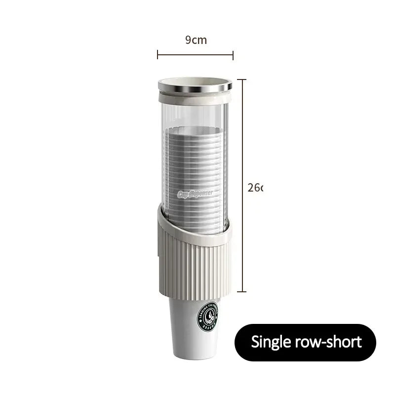 Disposable cup cup holder wall mounted water dispenser high-end paper cup holder water cup storage bar counter rack