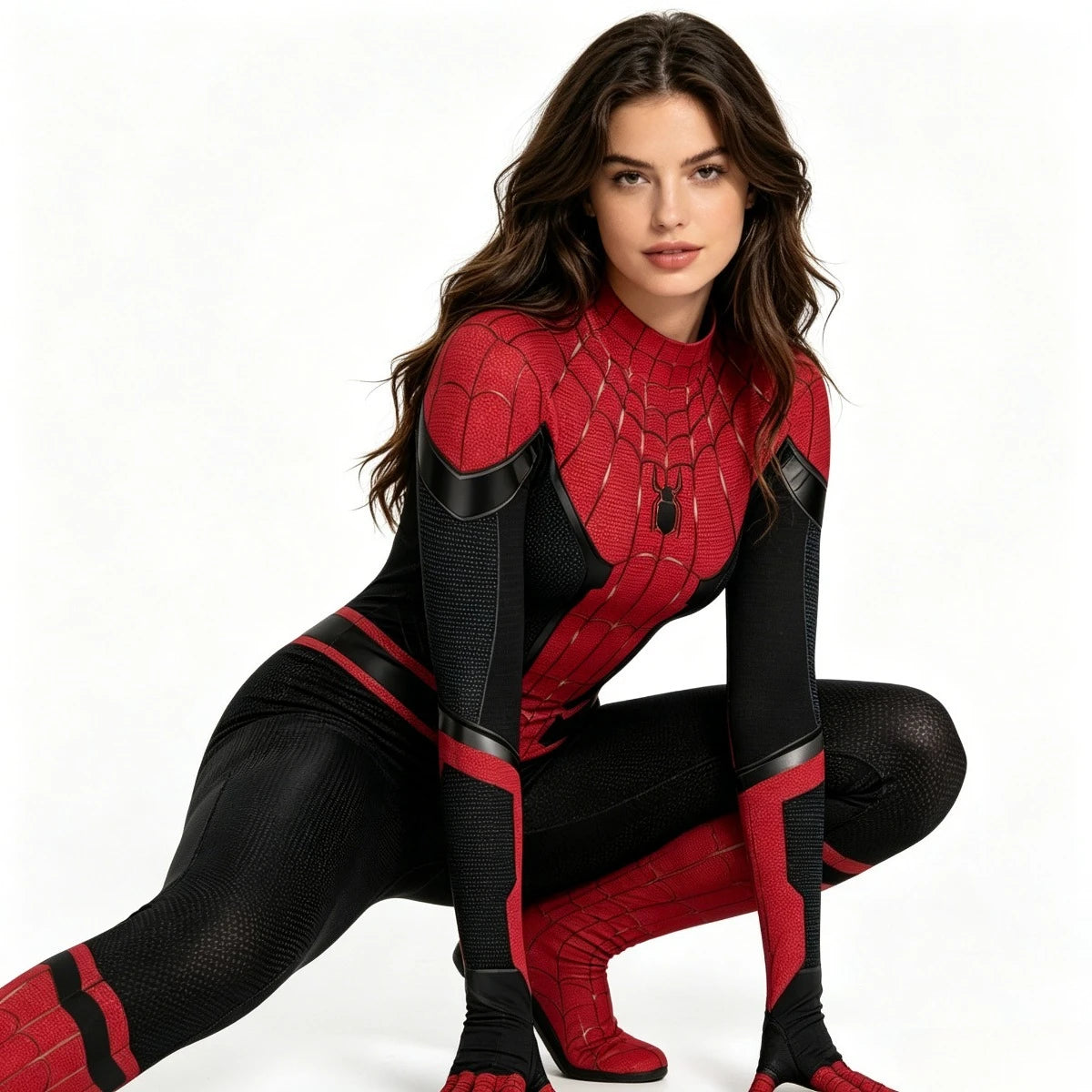 Adult Kids Spidey Costume Nightwing Superhero Zentai Suit Jumpsuit Men Women Cosplay Bodysuit Halloween Party Outfit