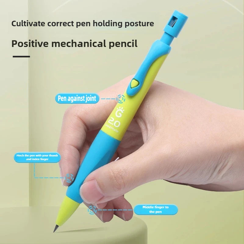 GRASP 2.0mm Mechanical Pencil Set Posture Correction Anti-Break Lead for Kids Children Writing School Supplies Korean Stationery