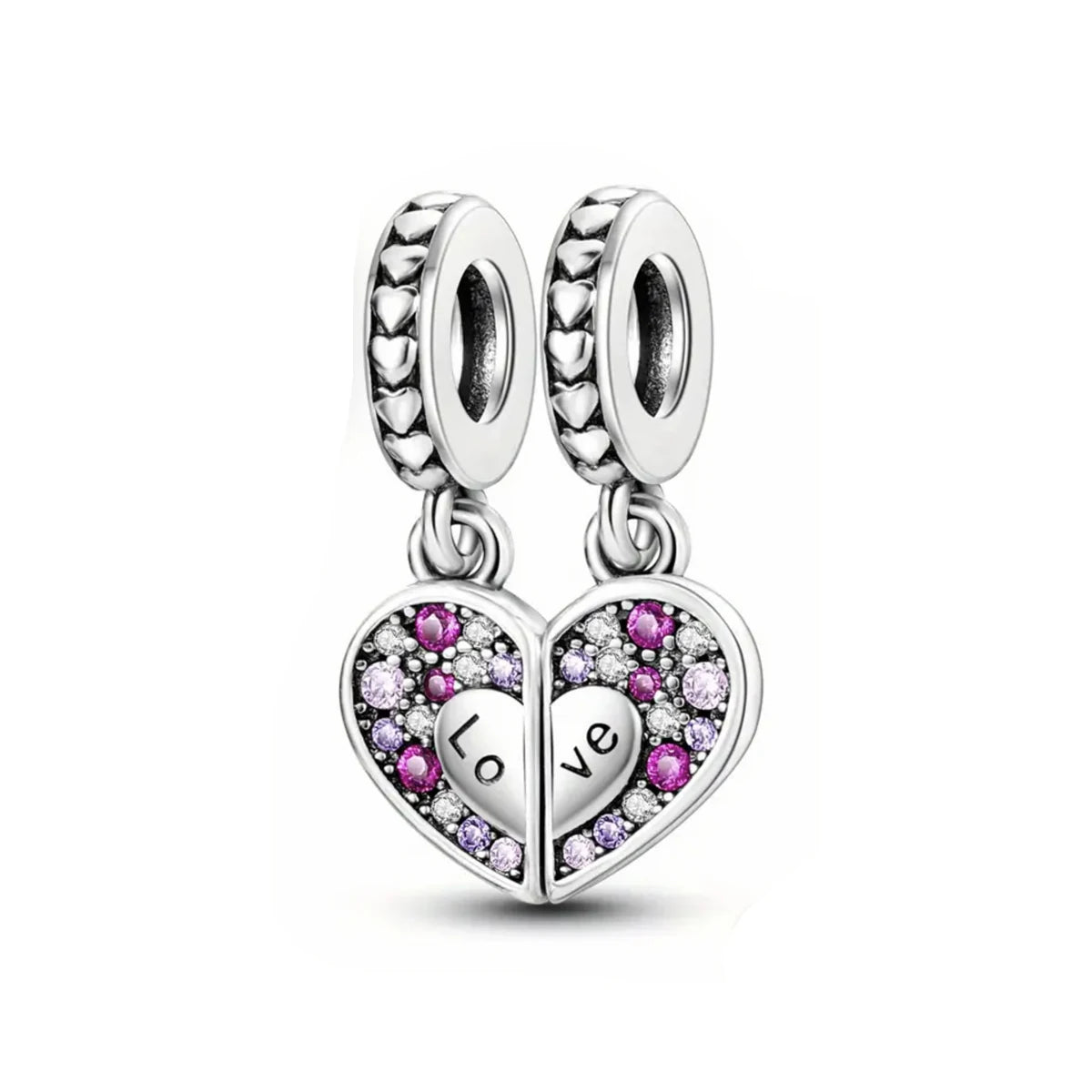 925 Silver Charms Love Mother Sister Heart Beads Fit Original Bracelet DIY Woman Jewelry Mother's Day Gift