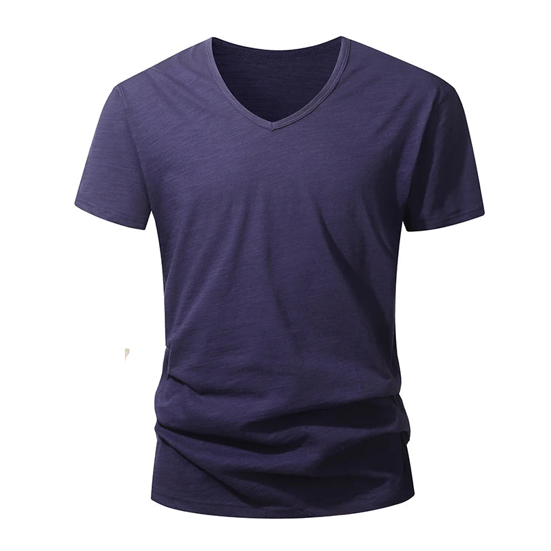 100% Cotton Men T-shirt Summer Short Sleeve Tops Tee Black White Male Clothing Soft High Quality Homme Tshirt Casual T Shirt Men