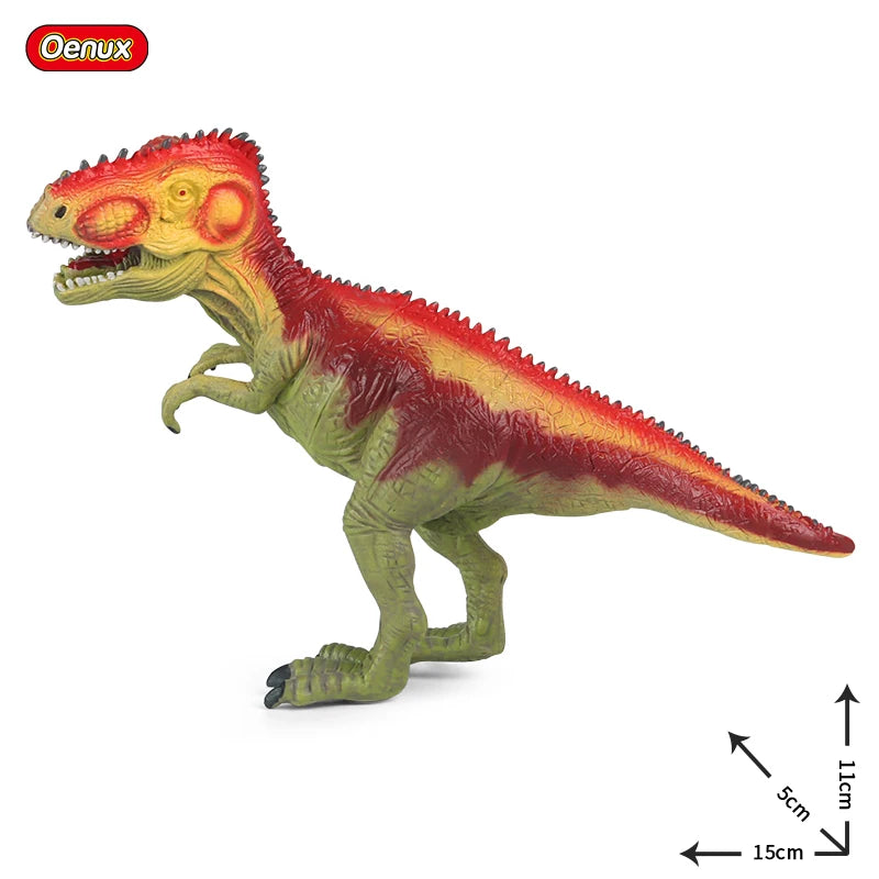 Oenux Jurassic Dinosaur Figurines T-Rex Velociraptor Spinosaurus Dilophosaurus Animal Model Action Figures Collection Kid Toy