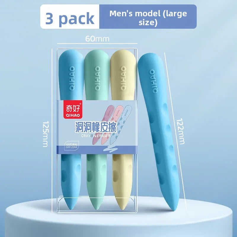 Ultra-large hole eraser for primary school students, child-friendly creative large-size eraser with no residue and no dust