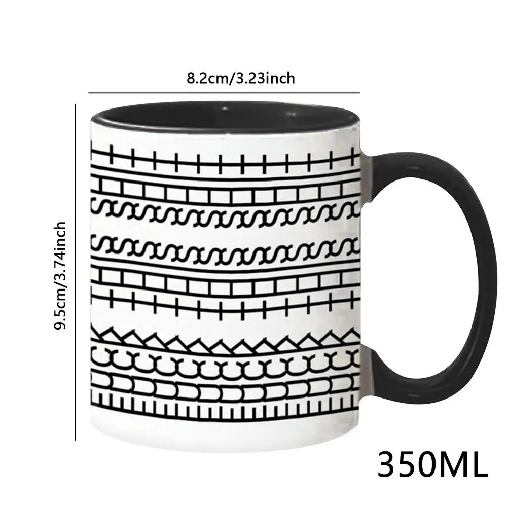 Hide Message Coffee Mug Ceramic Chocolate Milk Cup Modern Coffee Lover Gift Kitchen Accessories Message Coffee Tumbler