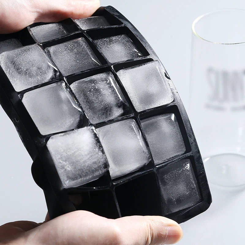 15 Square Ice Cube Molds With Silicone Easy Release Ice Cream Homemade Summer Beverage Cooling Kitchen And Bar Tools