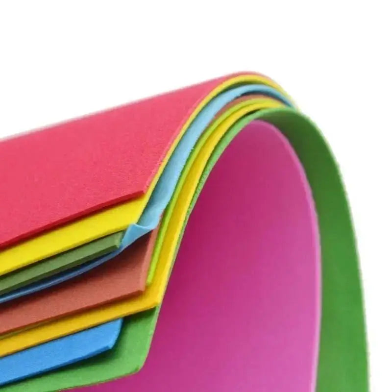 10 Sheets Thick Multicolor A4 Sponge EVA Foam Paper Kids Handmade DIY Hand Craft Suitable Children Playing Paper-cut Game