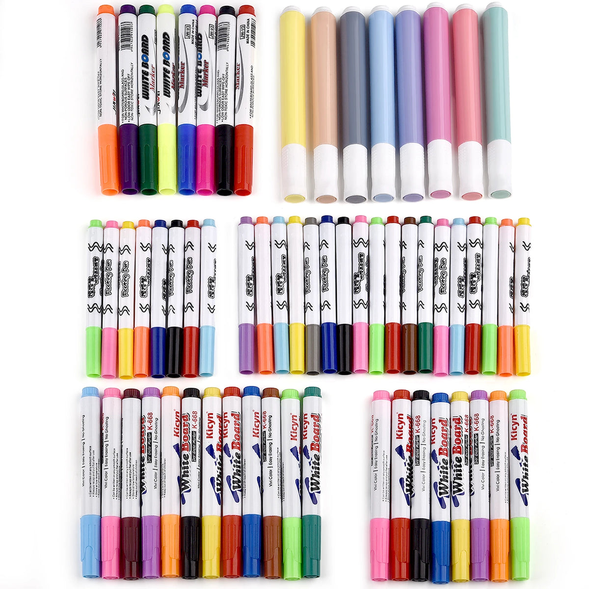 Magical Water Painting Pen Whiteboard Markers Floating Ink Pen Doodle Water Pens Montessori Early Education Toy Art Supplies