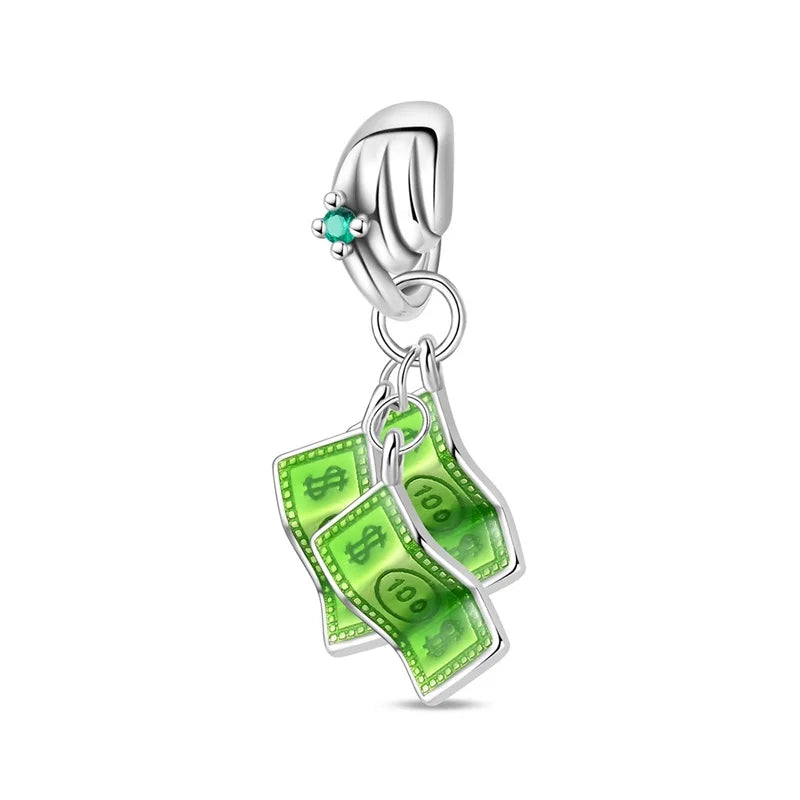 925 Silver Family Series Mother Daughter Splittable Heart Mom Charm Beads Fit Necklace Bracelet Mother's Day DIY Jewellery Gifts