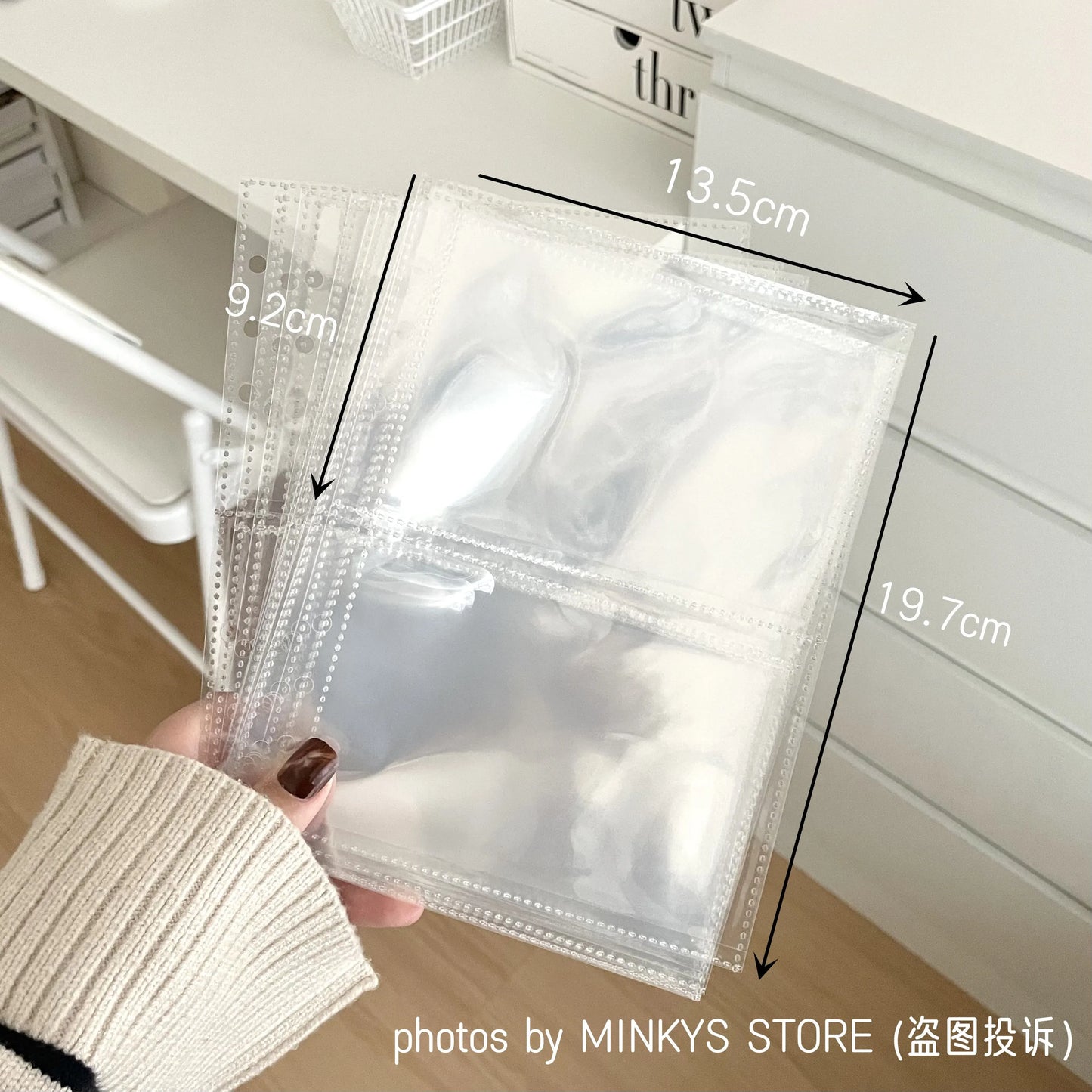 MINKYS Original Design Starrry Star PU A5 Kpop Photocard Binder Collect Book Idol Photo Card Holder Photocards Album