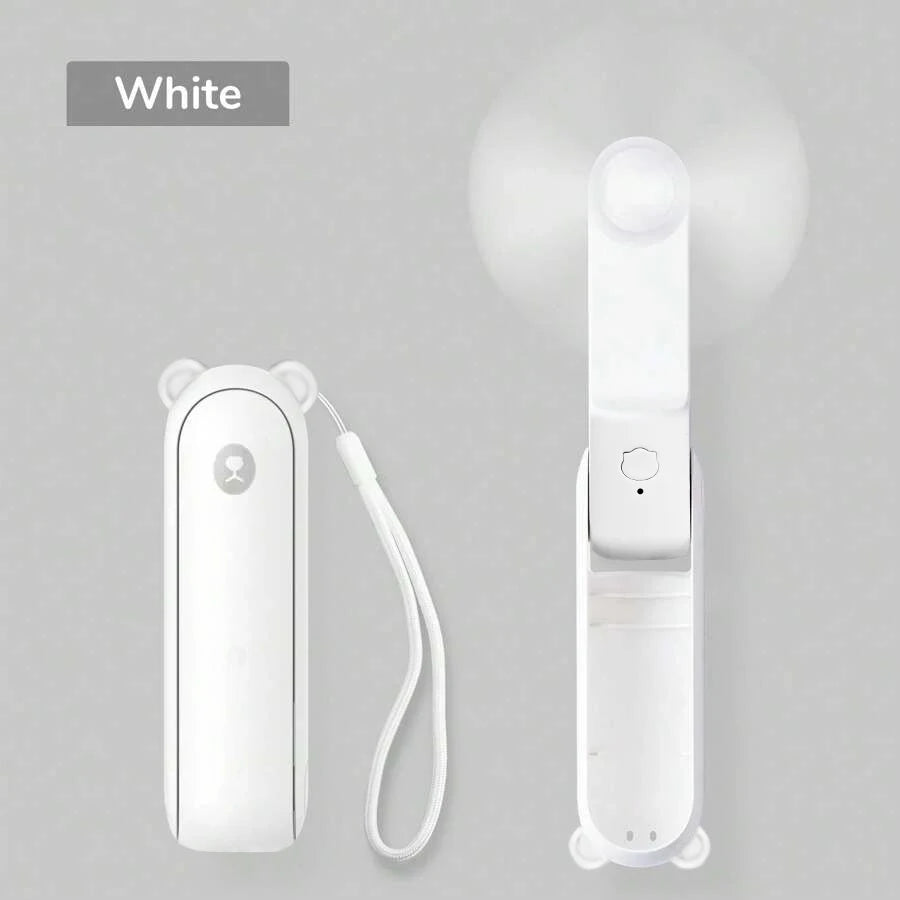 USB charging mini fan, foldable small fan, handheld eyelash fan, suitable for travel and outdoor use, essential for summer