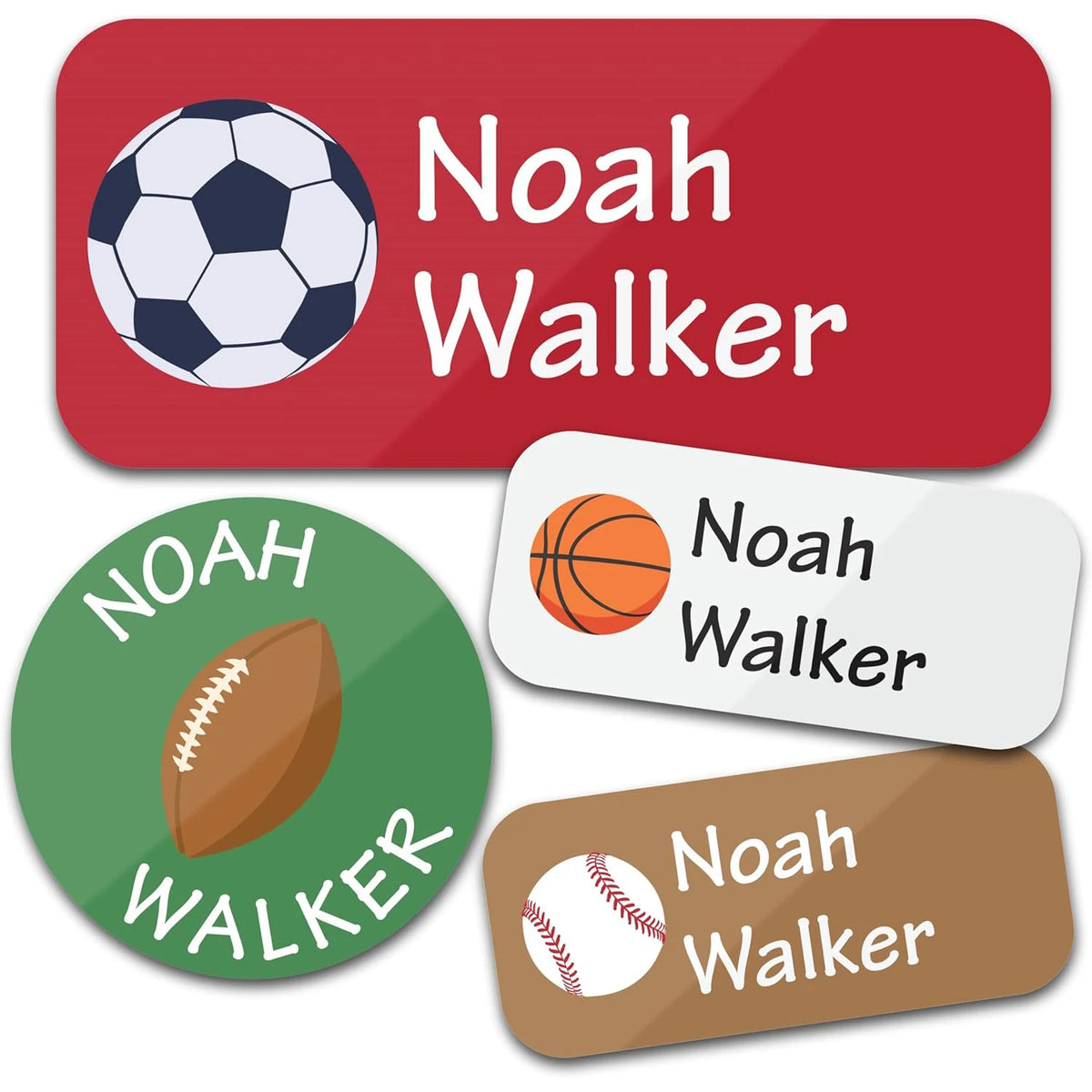 TREES 140PCS Custom Waterproof Name tags Stickers ,cartoon style, nakrjki na ubrania imie，autocollants personnalisés prenom,