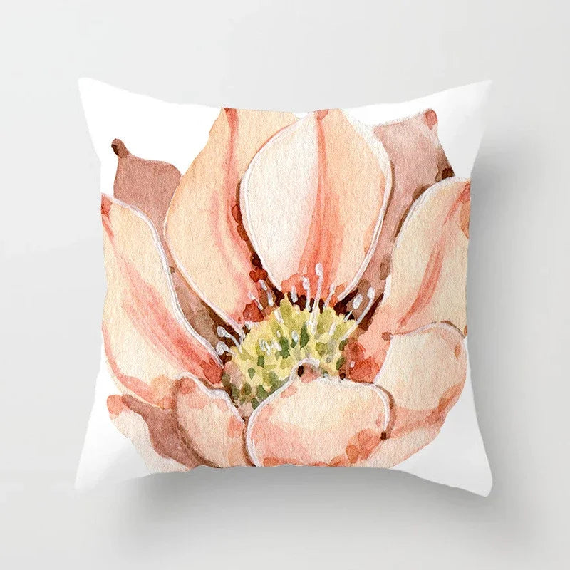 Cactus Flower Pattern Summer Decorative Cushions Pillowcase Polyester Cushion Cover Throw Pillow Sofa Decoration Pillowcover