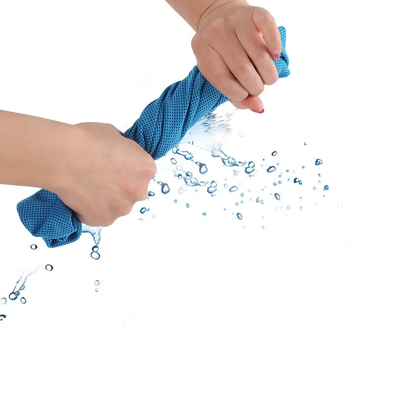 Summer cooling ice silk towel,breathable and soft,suitable for activities such as yoga,golf,gym, camping,running,exercise,etc