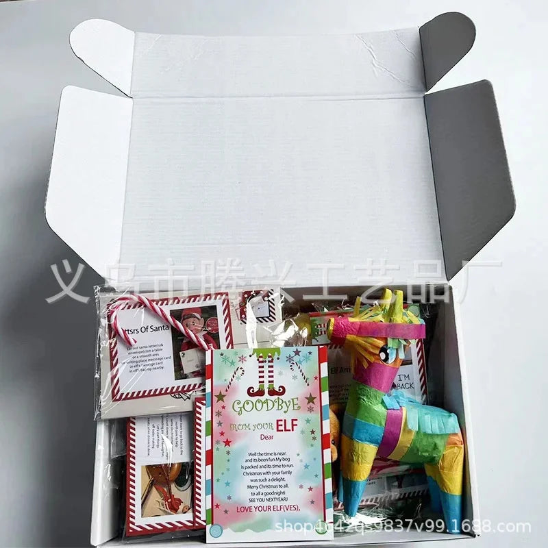Elf Kit 2025 Advent Calendar 24 Days Countdown with 12 Days Elf Activities Christmas DIY Box Holiday Gift Idea for Kids Family