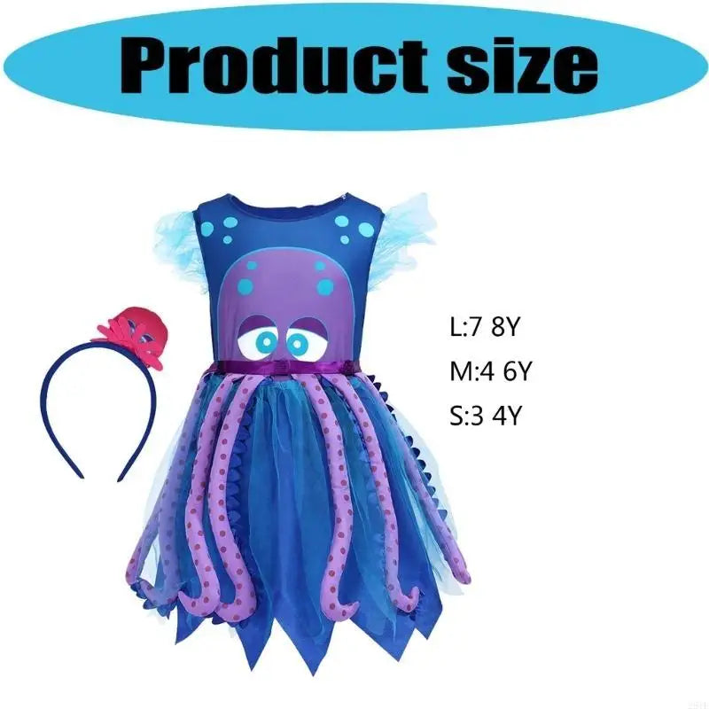 2025 kids funny cosplay anime New Quick Wear Octopuses Outfit for Fast Changes Role Play Halloween carnival Party