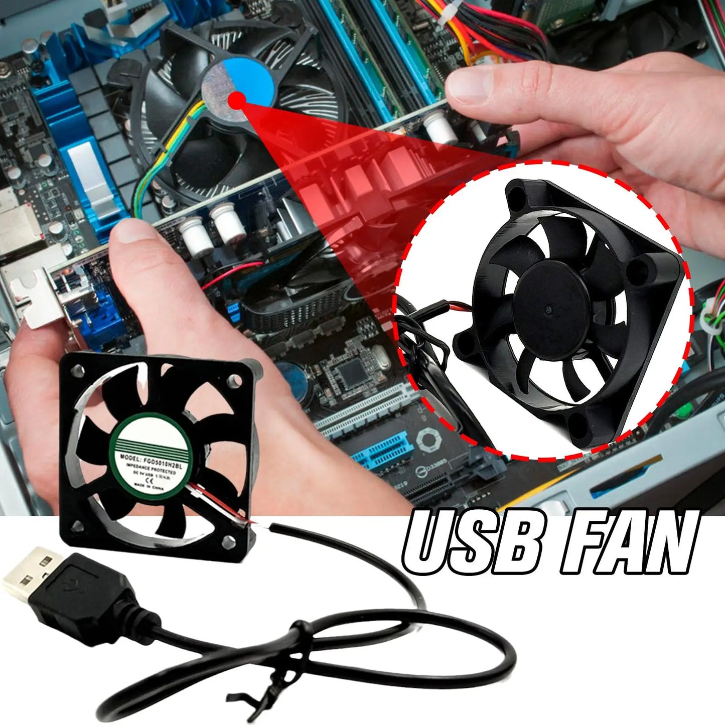 Computer Case Fast Cooler Fan Ultra Silent 4 5 6 8CM Quiet Cooling PC Cooler Fan Case Fans 5V DC Chassis Radiator