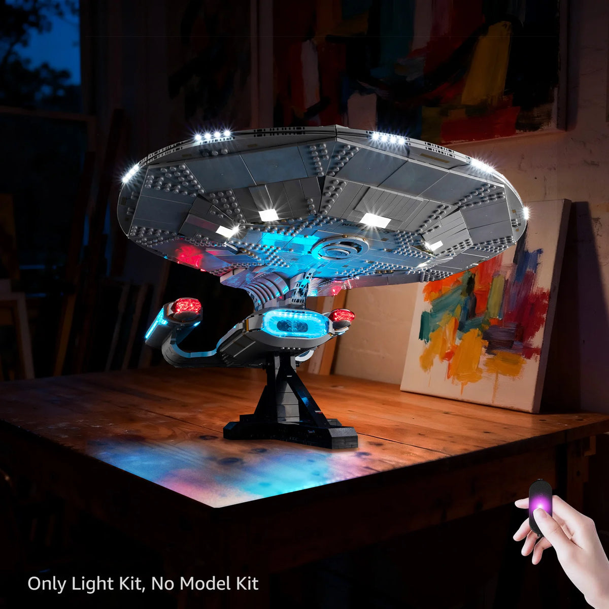 LED Light Kit Suitable for Star Trek: U.S.S. Enterprise NCC-1701-D 10356 Building Blocks Not Include Lego Building