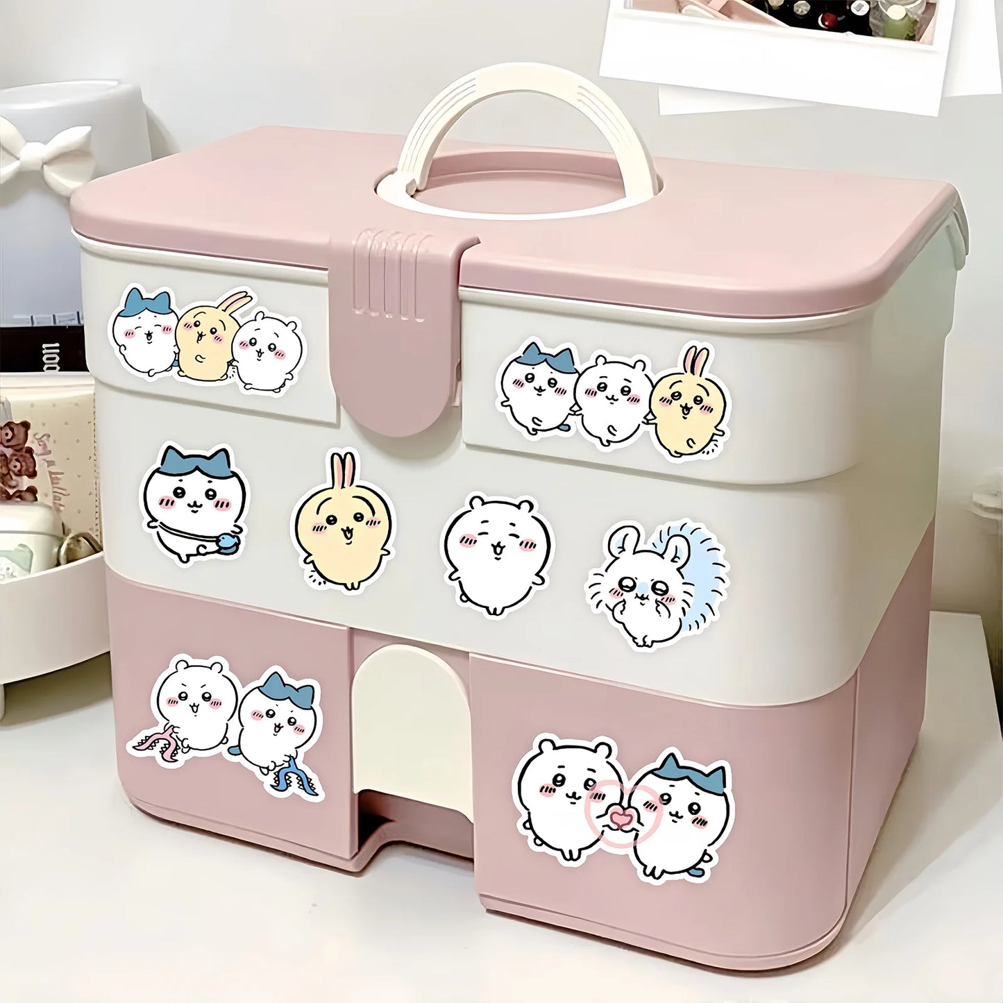 100pcs Kawaii Jiikawa Cartoon Stickers Decorative Desk Laptop Scrapbook Luggage Stationery Cute Graffiti Sticker for Kids Gift