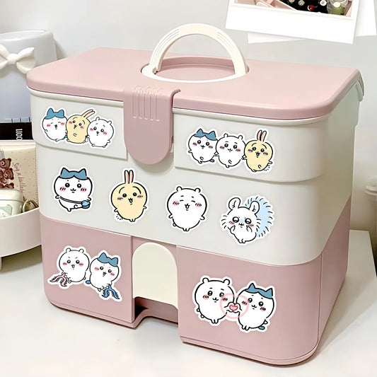 100pcs Kawaii Jiikawa Cartoon Stickers Decorative Desk Laptop Scrapbook Luggage Stationery Cute Graffiti Sticker for Kids Gift