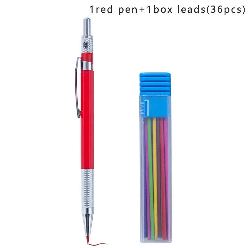 2.0MM Metal Mechanical Pencil with lead Art Drawing Design Automatic Drawing Special Pencil Student Office School Supplies