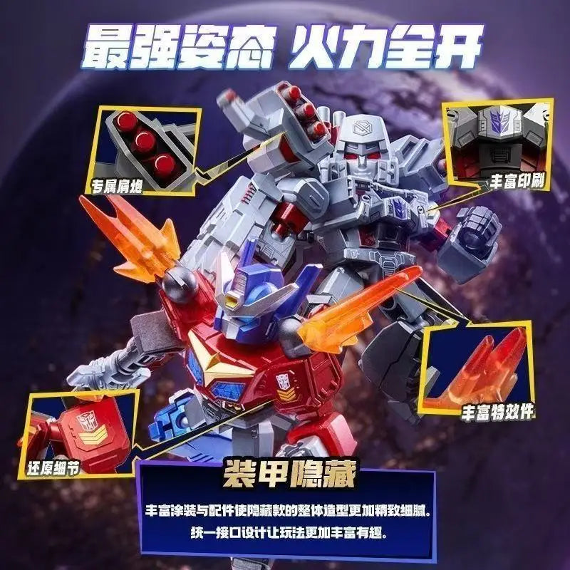 BLOKEES Transformers Star Series Vol 8 Blind Box Eighth Generation Action Figures Galactic Optimus Prime And Megatron Armor Toy