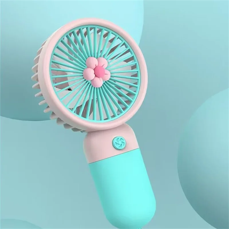 Small fan USB charging with lanyard, small cooling fan desktop cooling fan, summer outdoor personal