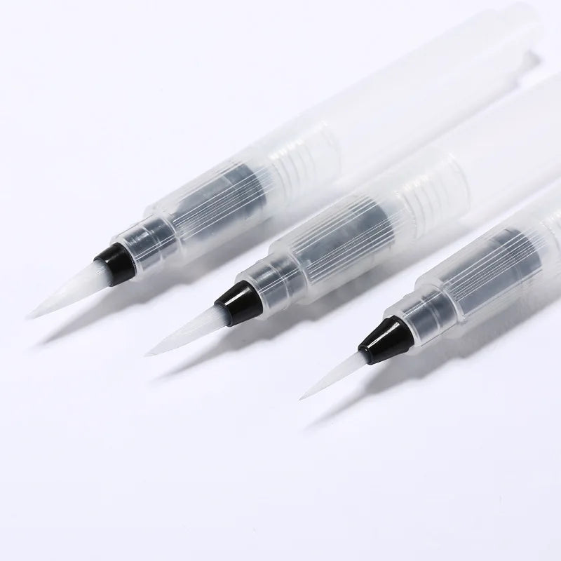 Ginflash Refillable Paint brush Water Brush Ink Pen  Water Color soft head Calligraphy watercolor paints Painting