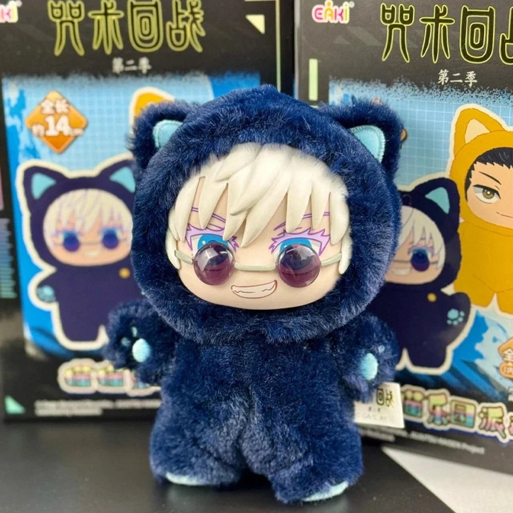 HOT In Stock Jujutsu Kaisen 2 Cat Ear Plushie Series Blind Box Mystery Box Anime Plush Doll Kawaii Toy Collect Festvial Gift