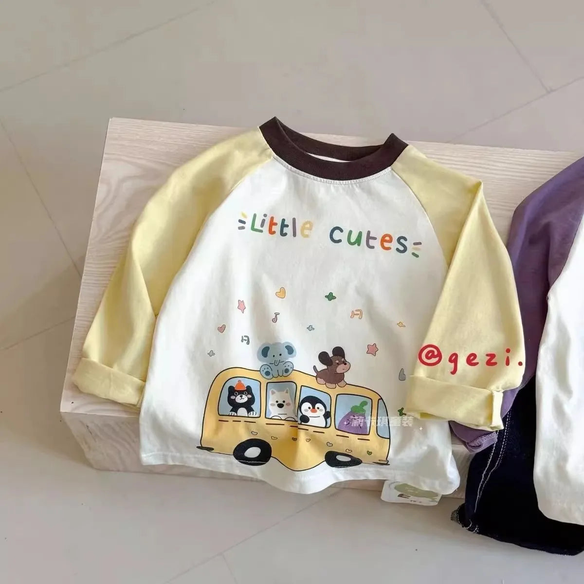 Boys T-shirt 2026 Spring/summer New Childrens Clothes Boys and Girls Cute Cartoon Printed Cotton Long-sleeved T-shirt Daily