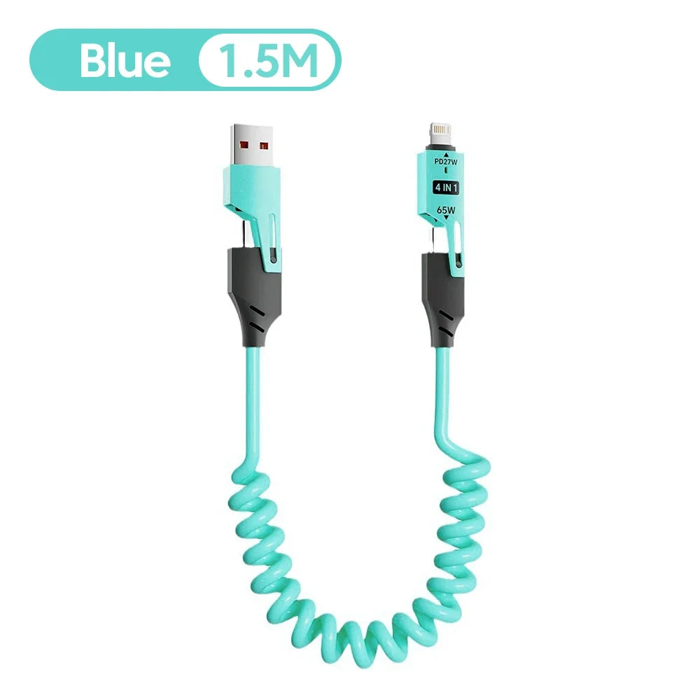 NNBILI 65w Zinc Alloy USB-C 4IN1 Fast Charging