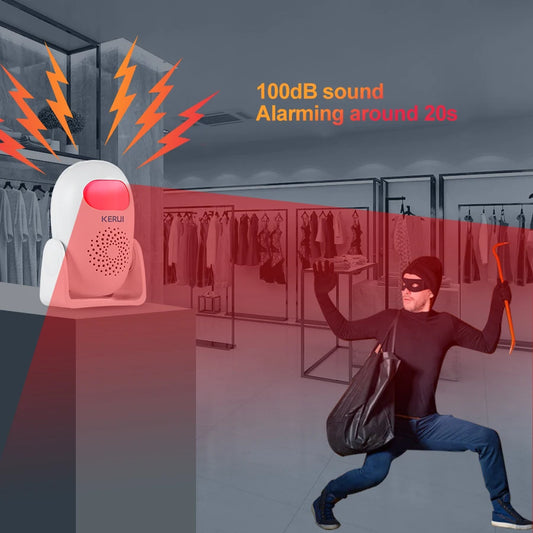 KERUI M120 PIR Motion Sensor Alarm Infrared Anti-Theft Burglar Welcome Chime Human Motion Detector Garage Shop Home Security