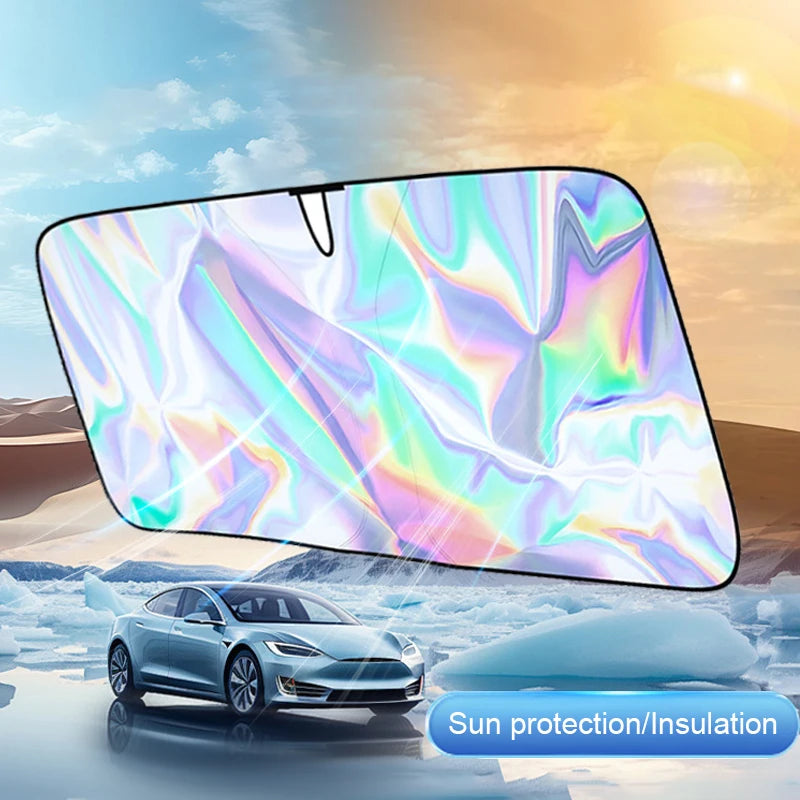 SEAMETAL Car Windshield Sun Visor UV-Reflective Sun Shade Cooling Sun Protection Cover Summer Heat Shield Car Privacy Curtains