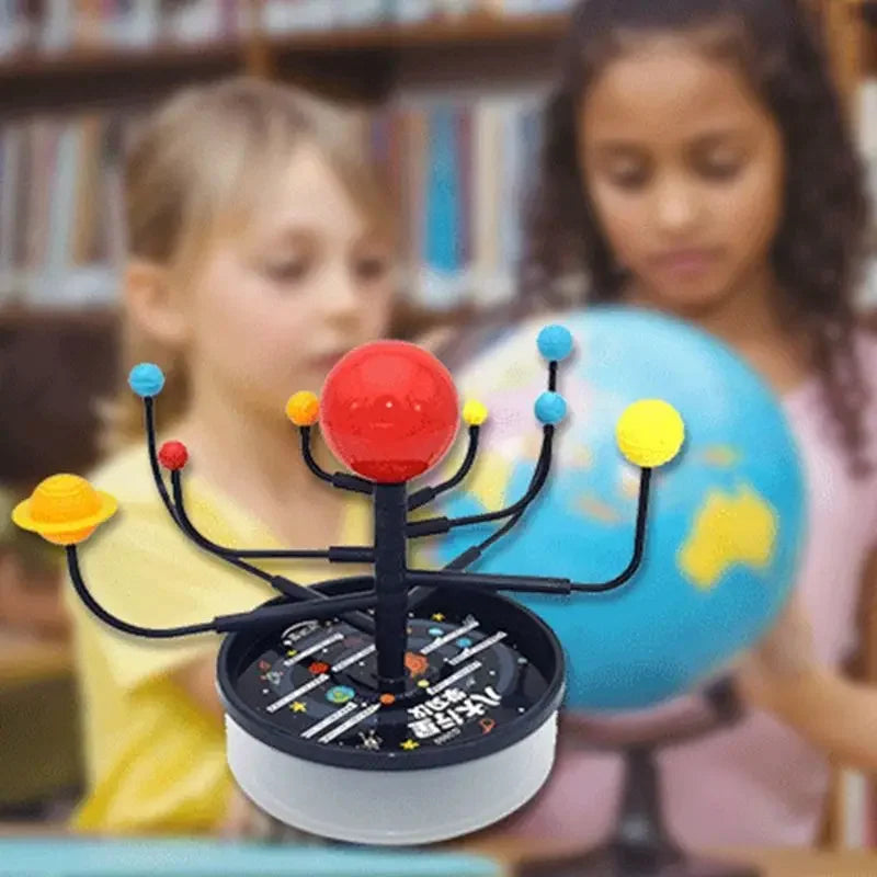 1Set Solar System Nine Planets Model Science Kit DIY Assembly Parent-child Interaction Planetarium Toy Educational Toy