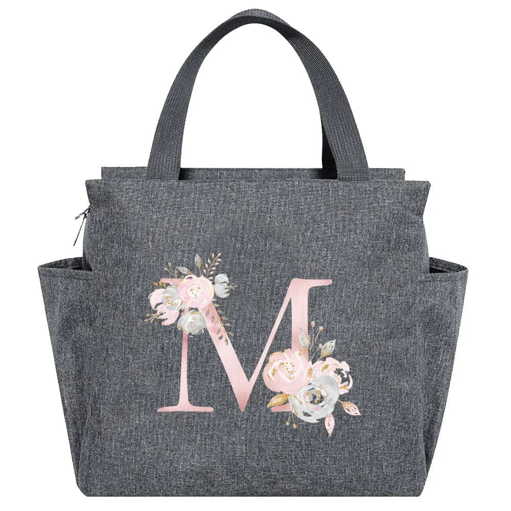Insulated Lunch Bag  Cooler Lunch Box Portable Insulated Canvas Bento Pack Thermal Food Picnic Rice Bag For Women Kids