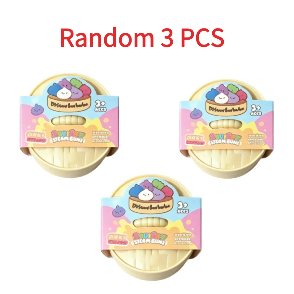 Blind Box Colorful Simulated Dumpling Squishy Relaxing Relieve Anxiety Antistress Enhance Happiness Rebound Squeeze Reliever Toy