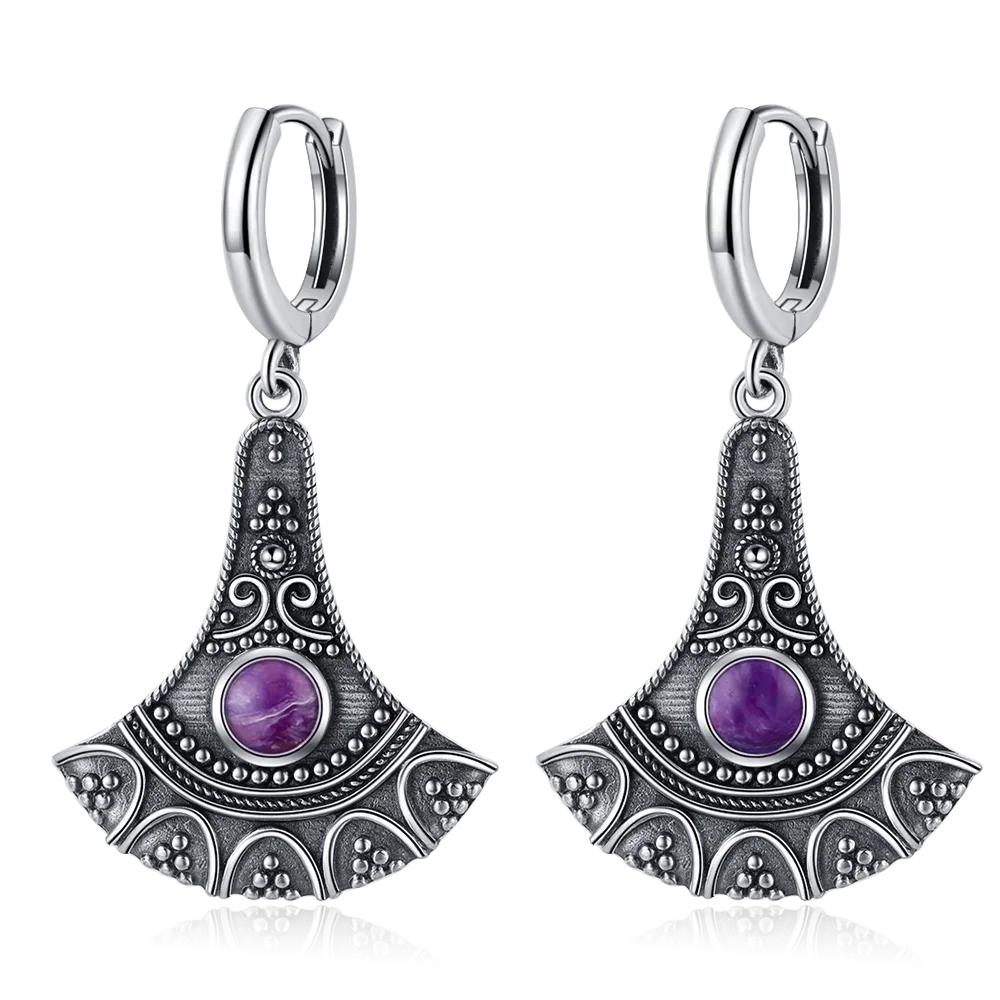 Long Pendant Natural Kyanite Earrings S925 Silver Earrings for Women Jewelry Vintage Engagement Party Anniversary Gift