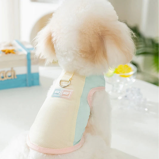 Dog Summer Vest Girls Dog Costume Fashion Dog Cooling Clothes Chihuahua Bichon Yorkie Puppy T Shirts New Mesh Sunscreen Clothing