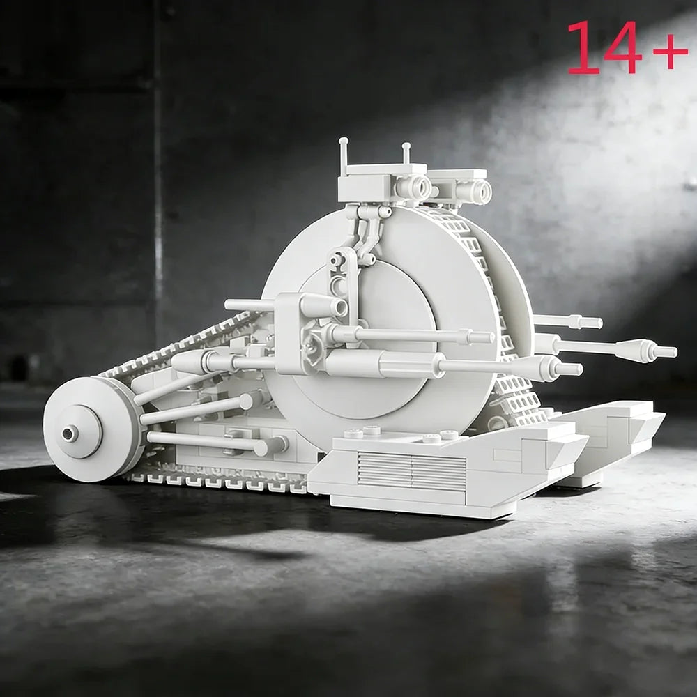 271PCS Sci-Fi Army Combat Walker Tank Robot Model SET STEM DIY Assembly Toy For Adult Fans
