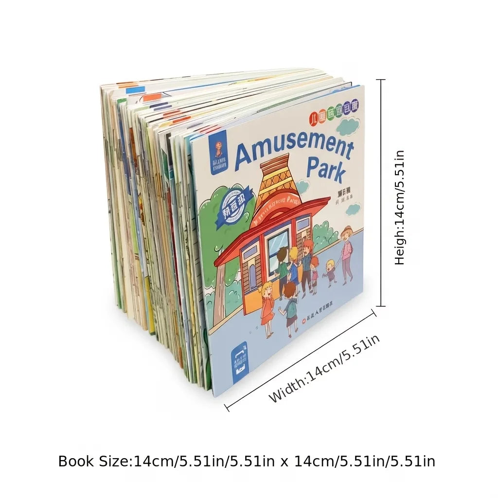 20 Books Kids English Picture Books, Audio Reading Early Education Picture Book, Zero Basis English Learning Books for Toddlers