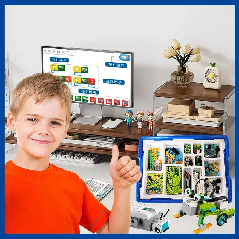 NEW WeDo 2.0 Core Set Robotics STEM Boxed Kit Compatible with 45300 We-Do Building Blocks DIY Educational Toys Christmas Gifts