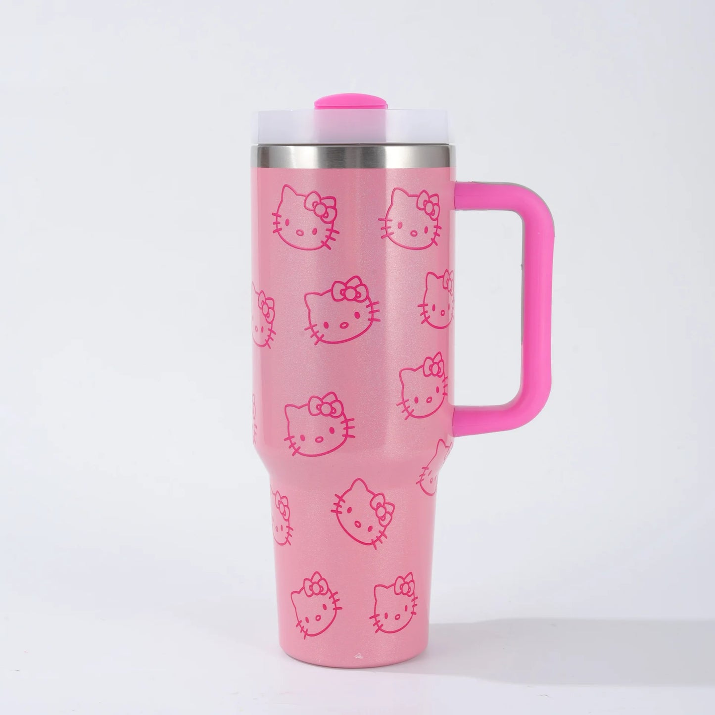 New 40oz Vacuum Hello Kitty Insulated Tumbler Stainless Steel Insulated Water Bottle Vacuum Thermal Flask For Women Men