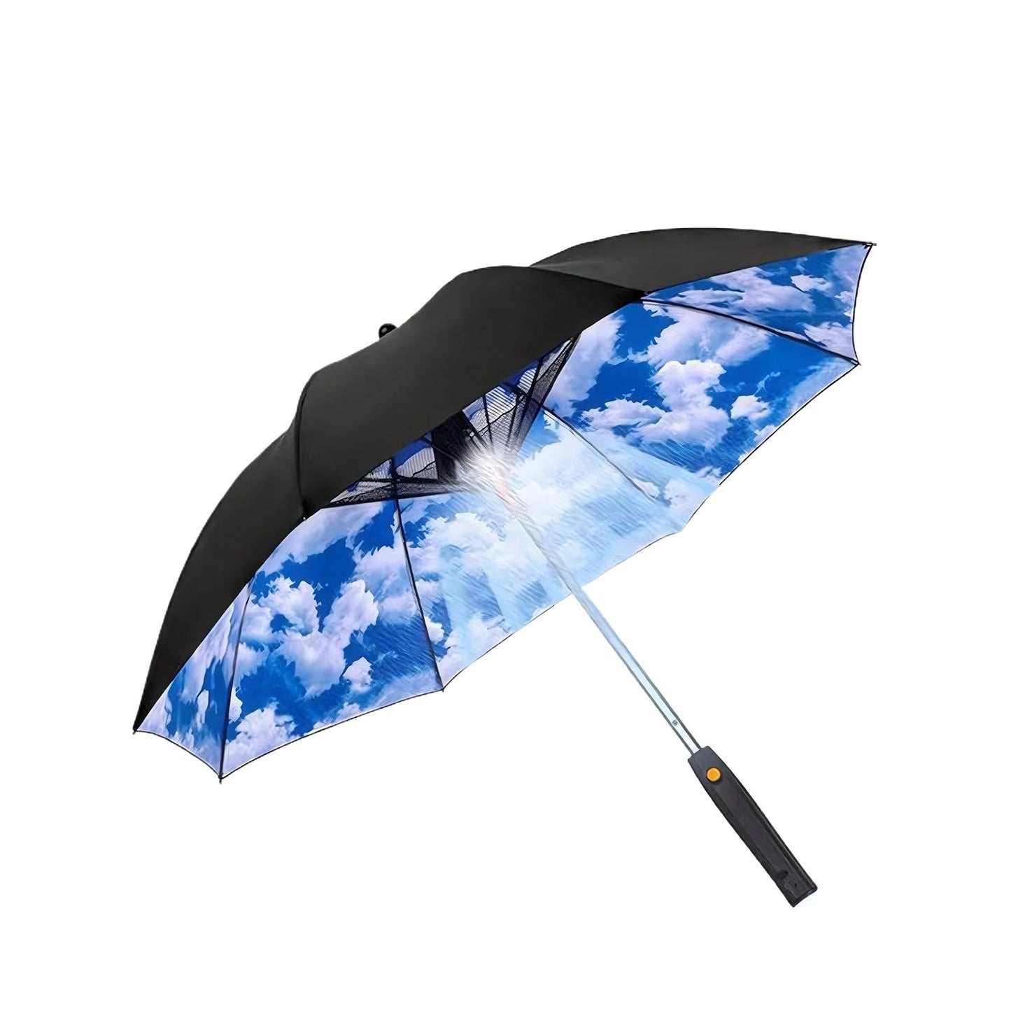 3-in-1 Sun Umbrella with Fan Misting Portable Fan Cooling Umbrella Summer Cooler for Outdoor Beach Outdoor Spray Fan Umbrella