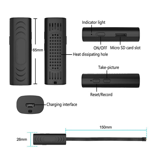 Mini Portable Remote WIFI Camera Small Compact Portable Surveillance Cam for Home Security