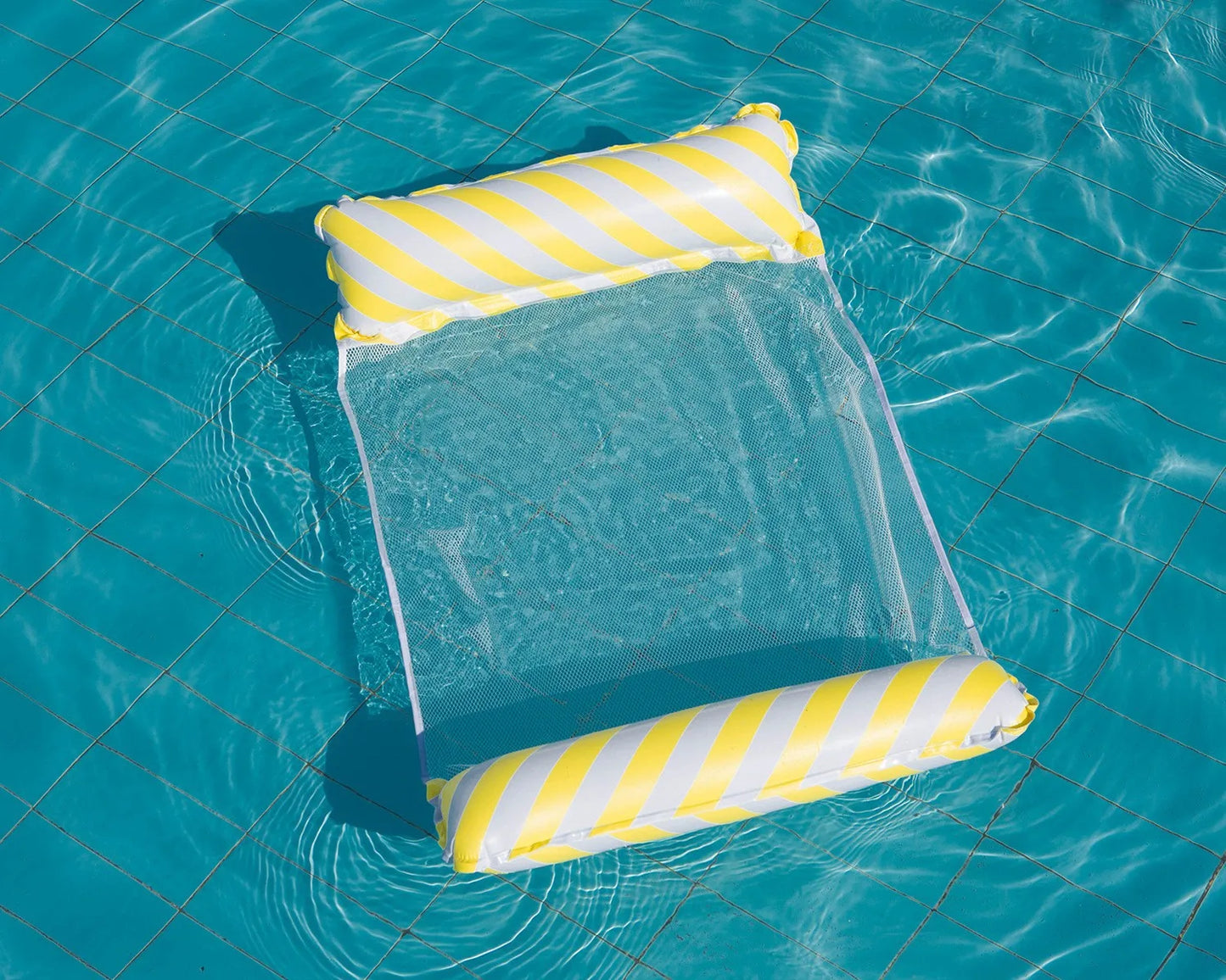 Summer Foldable Water Hammock Swimming Pool Inflatable Air Mattress for Swimming Beach Lounger Floating Sleeping Bed Chair