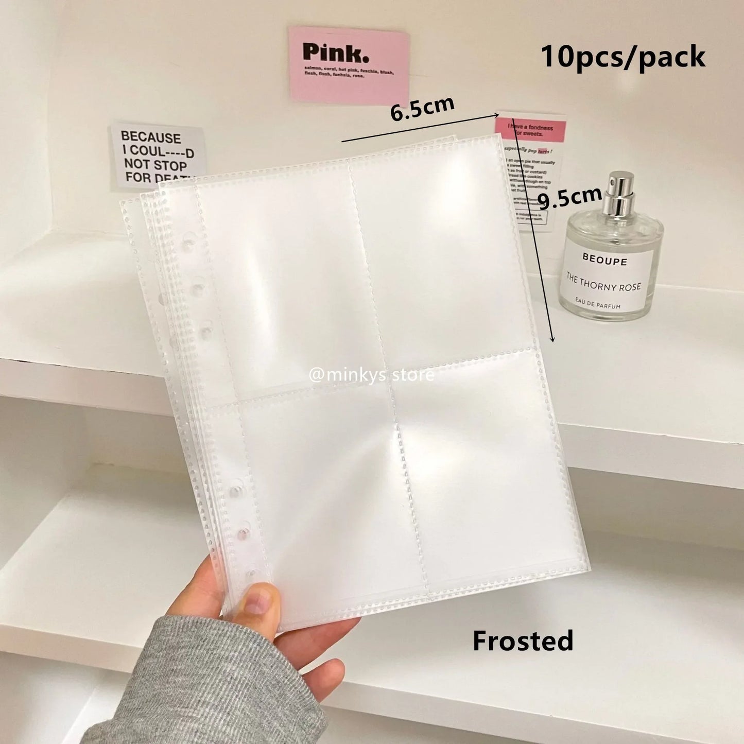 MINKYS Original Design Starrry Star PU A5 Kpop Photocard Binder Collect Book Idol Photo Card Holder Photocards Album