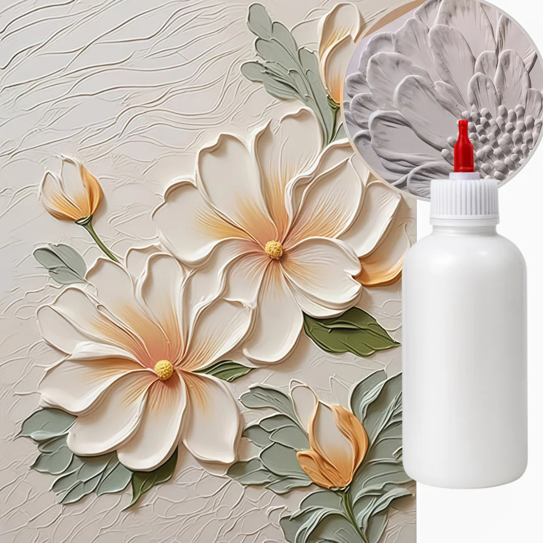 3D Texture Paste Extrusion Art Medium Essential DIY Painting Material For 3D Line Effects And Relief Carving