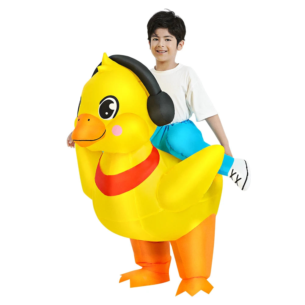 Kids Child Dinosaur Unicorn Inflatable Costume Cute Funny Clothing For Boys Girls Halloween Christmas Performance Party Suits